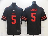 Nike 49ers Trey Lance Black 2021 Draft Vapor Limited Jersey,baseball caps,new era cap wholesale,wholesale hats